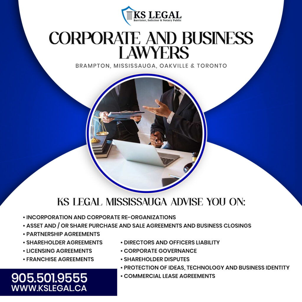 Corporate and Business Lawyers in Mississauga